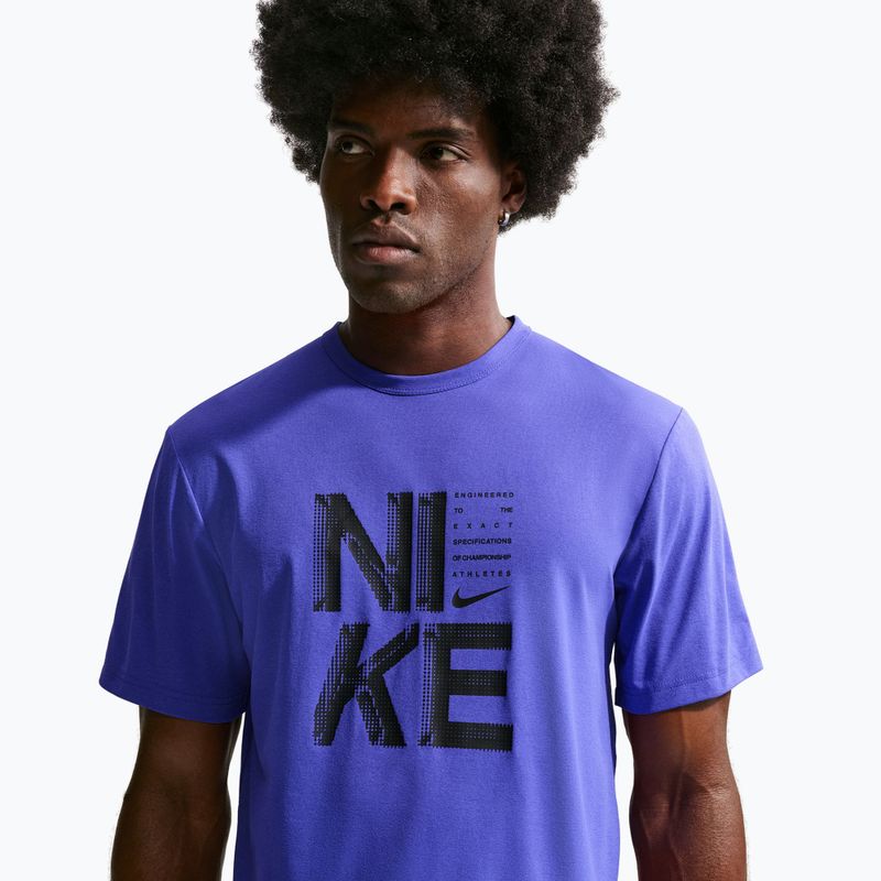 Pánské tréninkové tričko Nike Hyverse Dri-Fit Persian violet/black 5