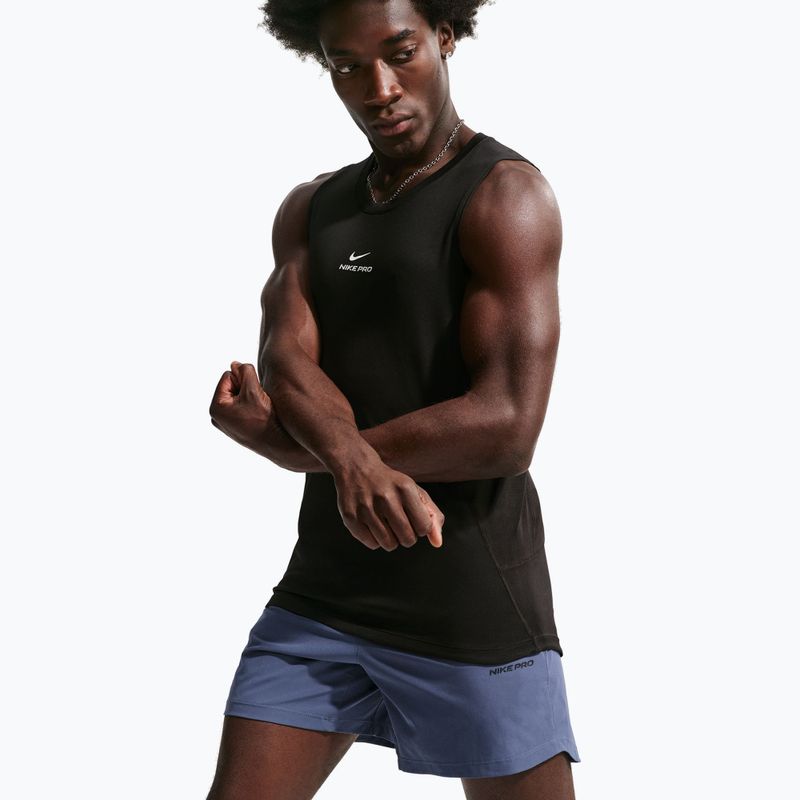 Pánské tréninkové tričko Nike Pro Training Dri-Fit black/white 6