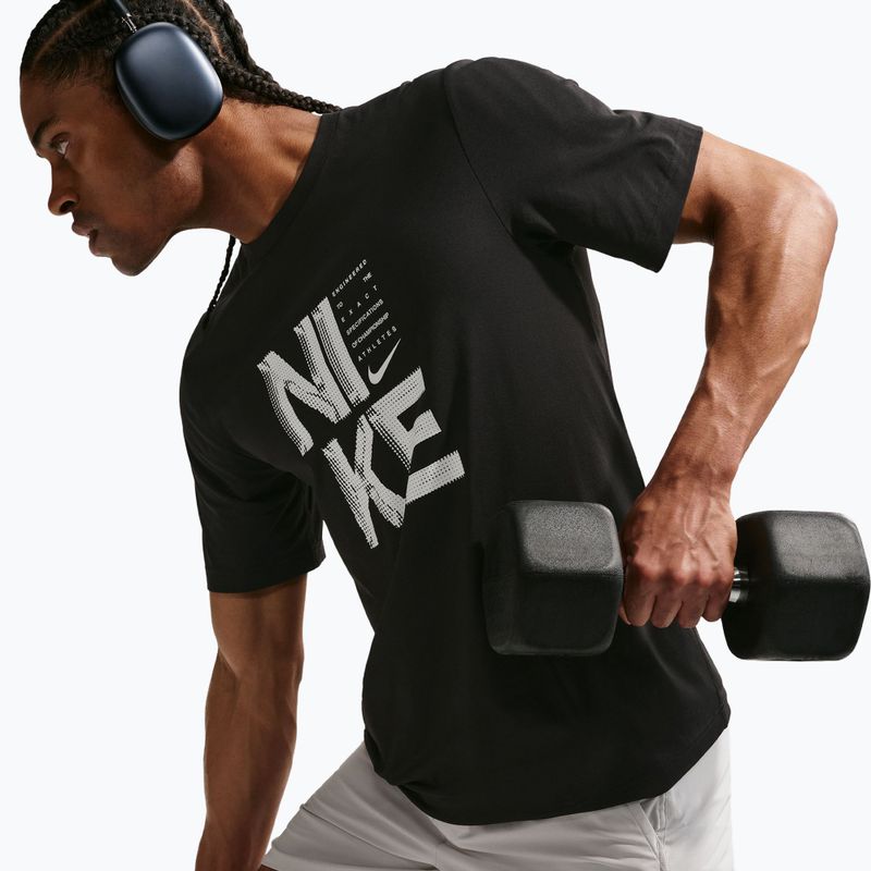 Pánské tréninkové tričko Nike Hyverse Dri-Fit Persian black/white 5