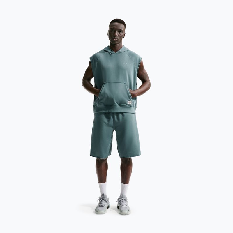 Pánská tréninková mikina Nike Athletic Club Dri-Fit Sleeveless Hoodie mineral slate/mineral slate 2
