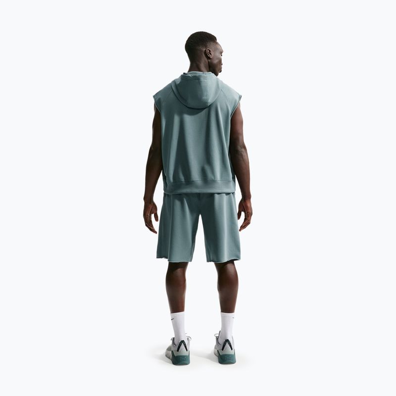 Pánská tréninková mikina Nike Athletic Club Dri-Fit Sleeveless Hoodie mineral slate/mineral slate 3