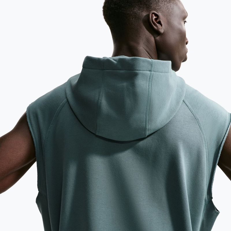 Pánská tréninková mikina Nike Athletic Club Dri-Fit Sleeveless Hoodie mineral slate/mineral slate 5