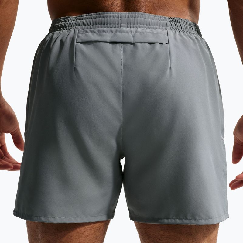 Pánské šortky Nike Miler Dri-Fit Brief Lined 5" smoke grey/smoke grey 6