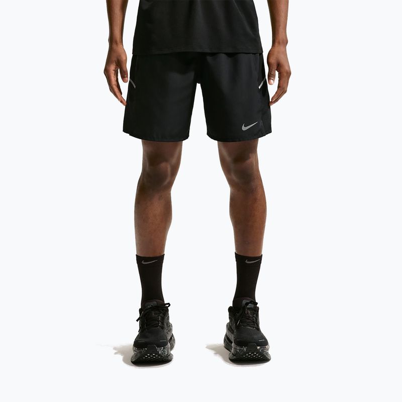 Pánské běžecké šortky Nike Miler Dri-Fit 2in1 7" black/black