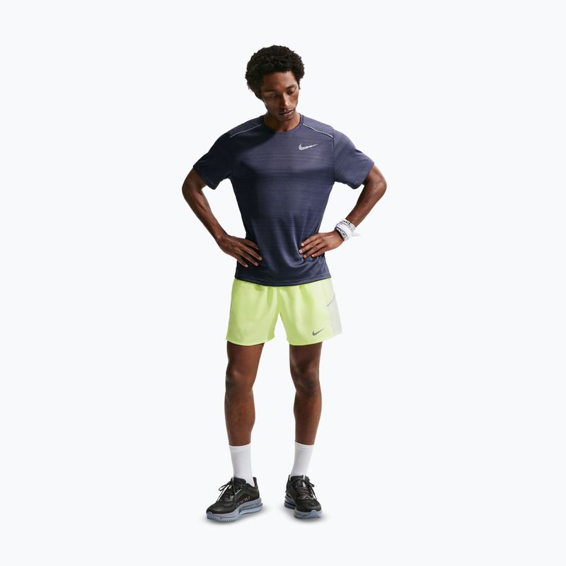 Pánské běžecké šortky Nike Miler Dri-Fit 2in1 5" volt ice/barely volt 2
