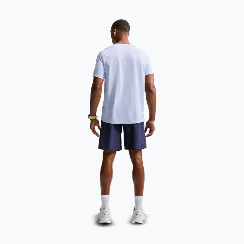Pánské běžecké tričko Nike Miler Dri-Fit UV hydrogen blue/lapis 3
