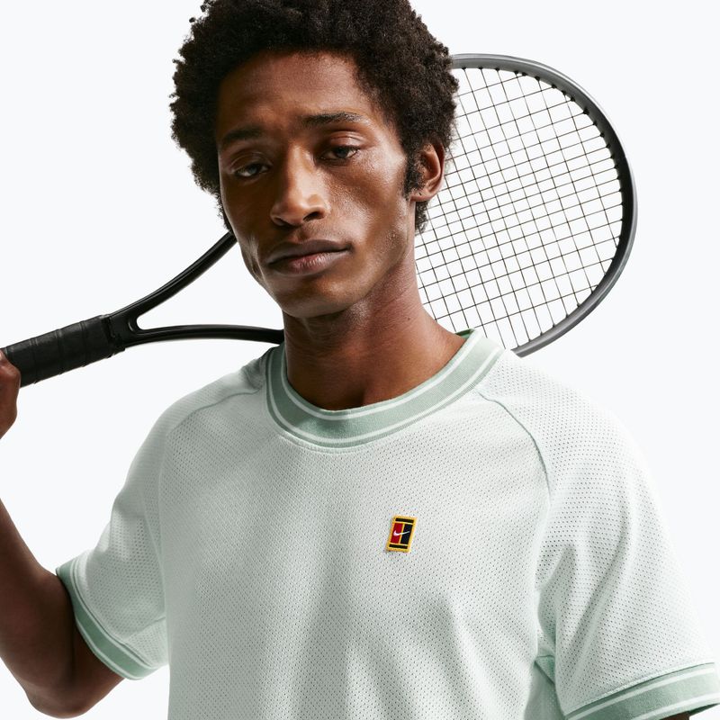 Pánské tenisové tričko Nike Court Heritage barely green 5