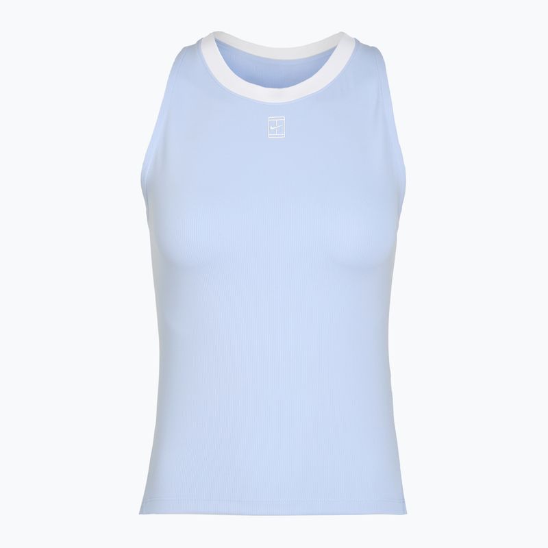 Dámské tenisové tričko Nike Court Dri-Fit Advantage Tank hydrogen blue/white/white