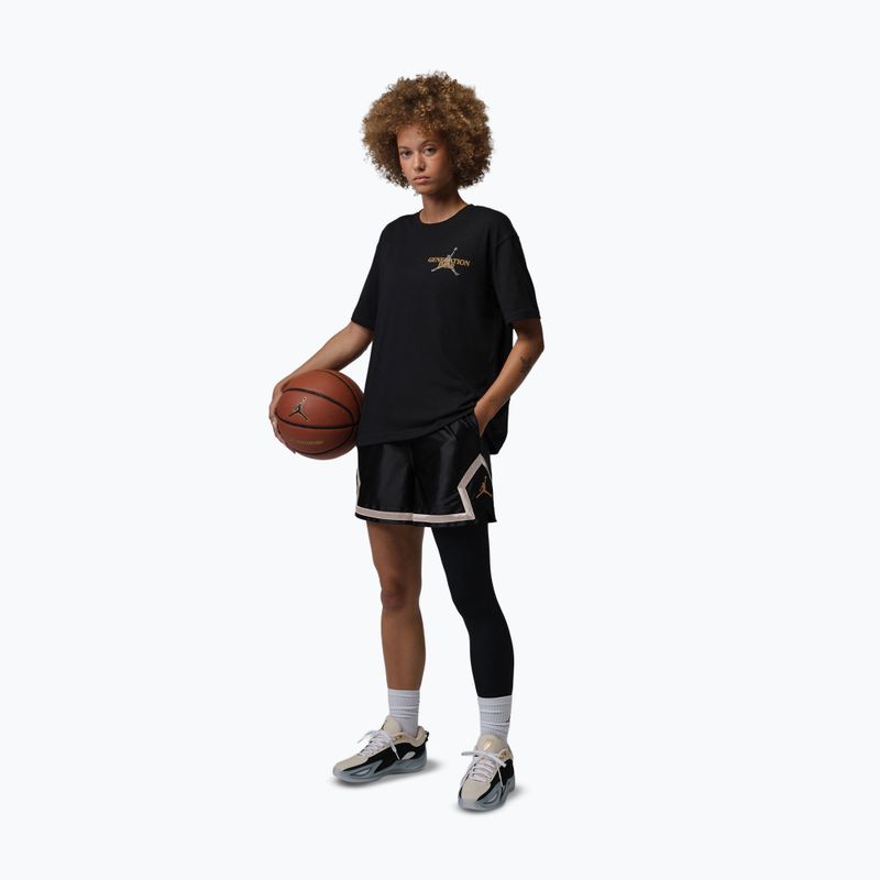 Dámské basketbalové šortky Jordan Sport Diamond 4" black/metallic gold 2