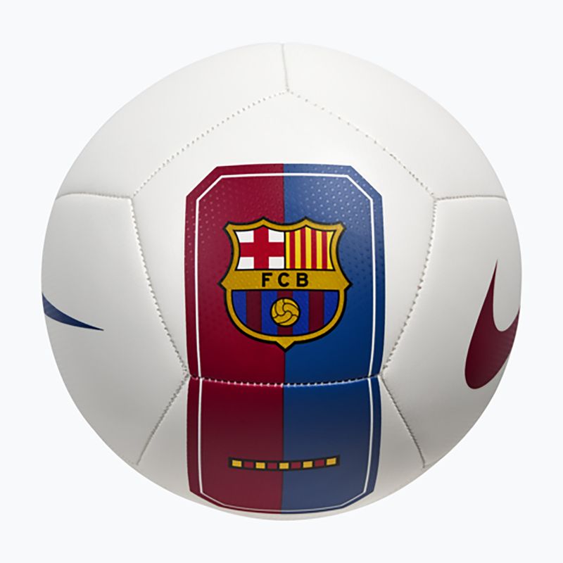 Fotbalový míč Nike Pitch FC Barcelona white/cardinal red size 5 2