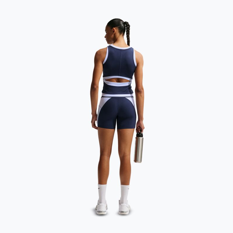 Dámské tréninkové tričko Nike One Dri-Fit midnight navy/hydrogen blue/white 3