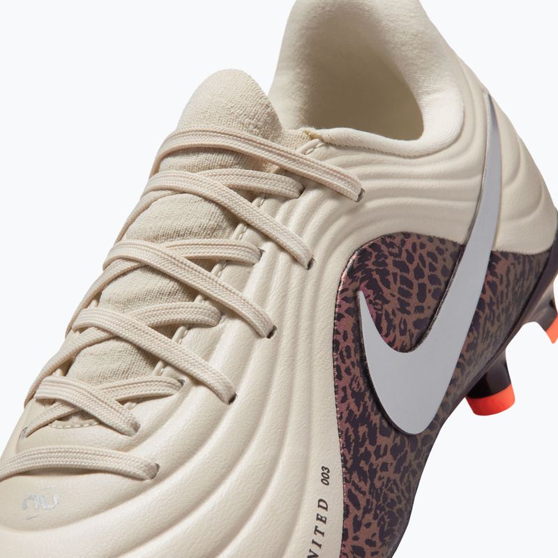 Dětské kopačky Nike United Jr. Tiempo Maestro Academy MG fossil/burgundy crush/metallic silver 8