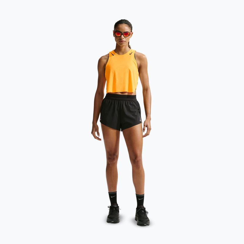 Dámské běžecké tílko Nike AeroSwift Dri-Fit ADV Cropped Tank Top laser orange/black 2