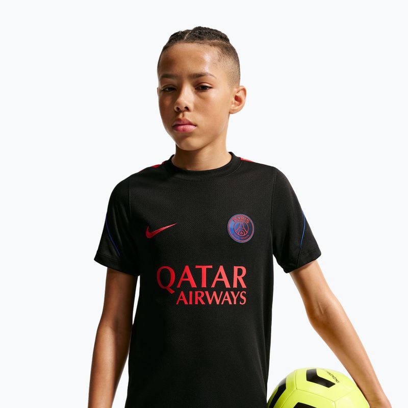 Dětské fotbalové tričko Nike Paris Saint-Germain Strike Dri-Fit black/hyper royal/global red/global red 4
