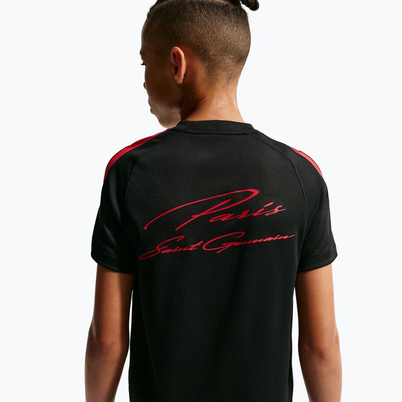 Dětské fotbalové tričko Nike Paris Saint-Germain Strike Dri-Fit black/hyper royal/global red/global red 5