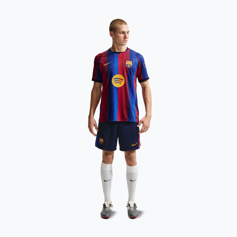 Pánské fotbalové šortky Nike FC Barcelona Dri-Fit Stadium Home blackened blue/mineral yellow 2