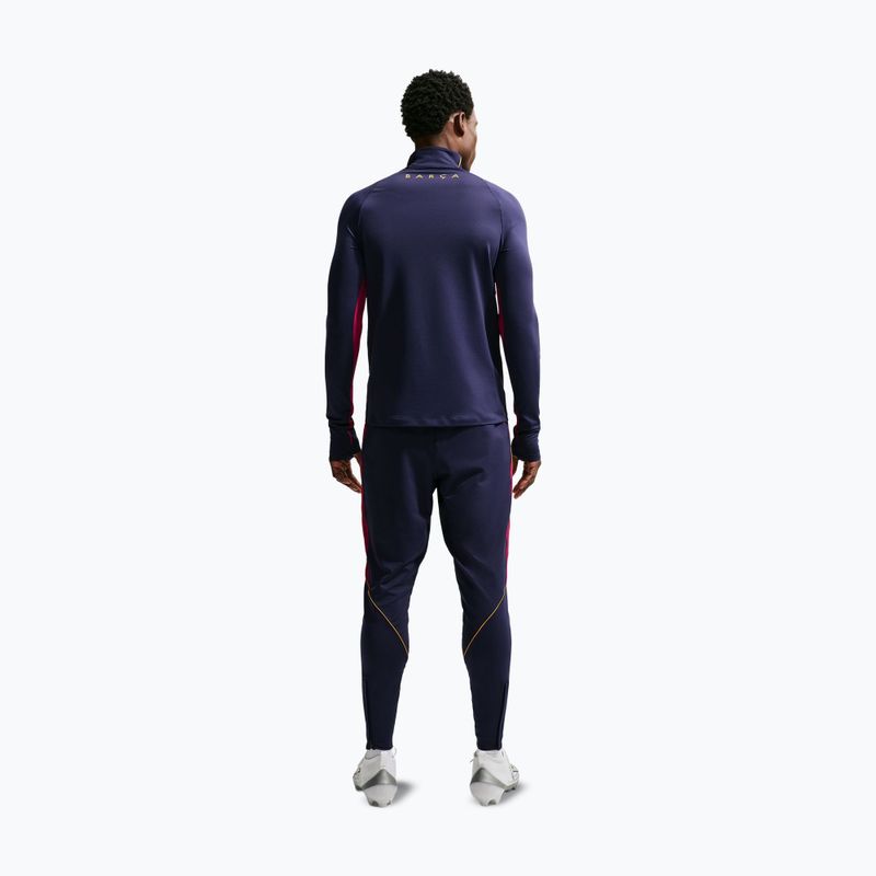 Pánská fotbalová mikina Nike FC Barcelona Strike Soccer Drill Top blackened blue/mineral yellow 3