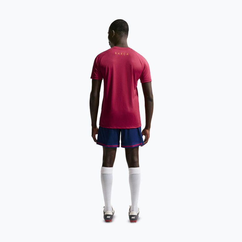 Pánské fotbalové tričko Nike FC Barcelona Strike Soccer Dri-Fit noble red/blackened blue/mineral yellow 3