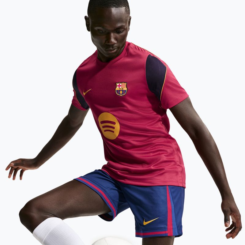 Pánské fotbalové tričko Nike FC Barcelona Strike Soccer Dri-Fit noble red/blackened blue/mineral yellow 4