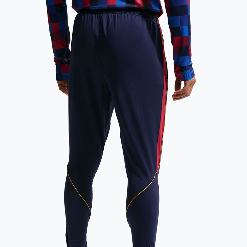 Pánské fotbalové kalhoty Nike FC Barcelona Strike Dri-Fit blackened blue/noble red/yellow 5