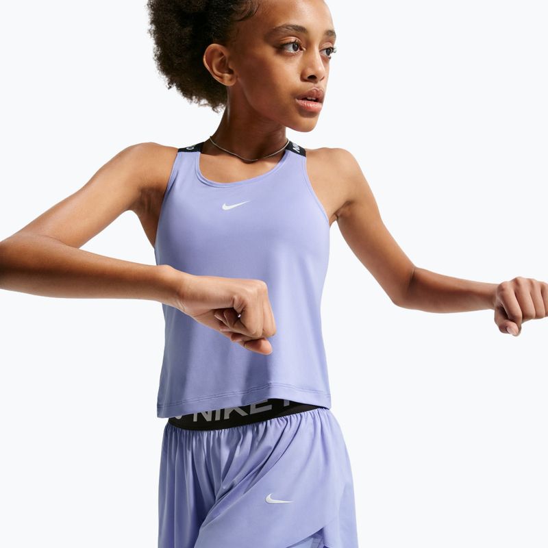 Dětské šortky Nike Pro Dri-Fit 2in1 light thistle/black/white 4