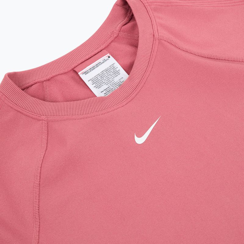 Dámské tréninkové tričko Nike Pro Seamless Dri-Fit peony/white 3
