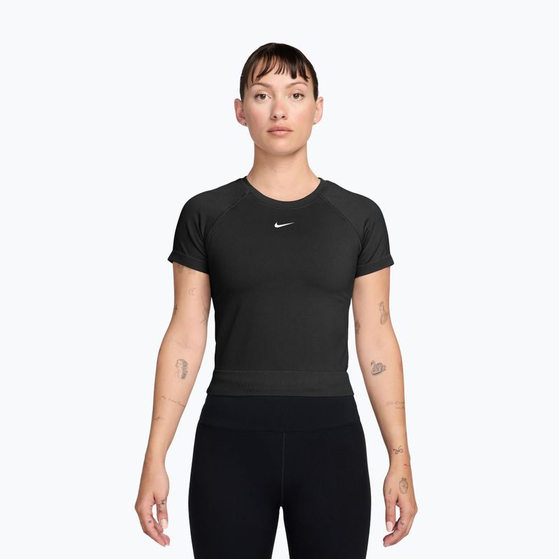 Dámské tréninkové tričko Nike Pro Seamless Dri-Fit black/white