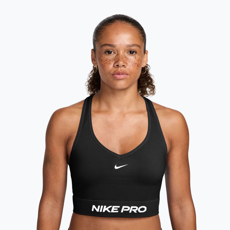 Dámské tréninkové tričko Nike Pro Seamless Dri-Fit black/white