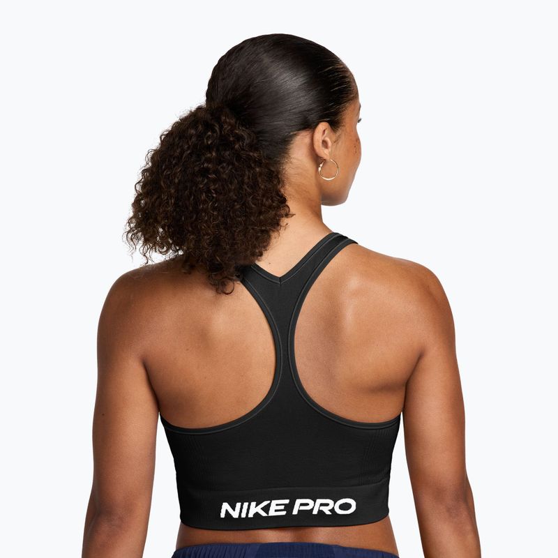 Dámské tréninkové tričko Nike Pro Seamless Dri-Fit black/white 2