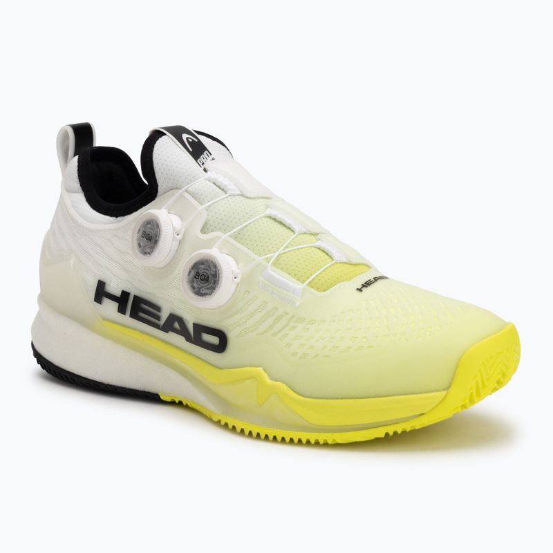 Pánské tenisové boty HEAD Endure Pro BOA Clay white/yellow