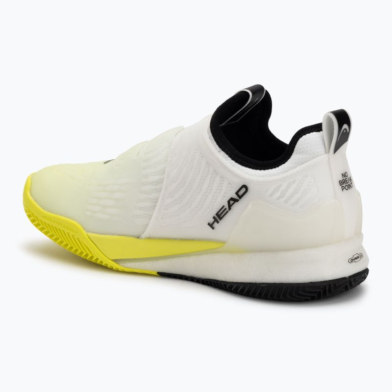 Pánské tenisové boty HEAD Endure Pro BOA Clay white/yellow 3