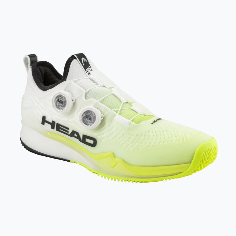 Pánské tenisové boty HEAD Endure Pro BOA Clay white/yellow 8