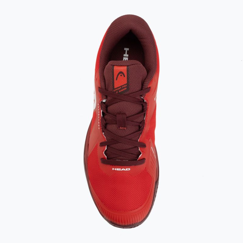 Dětské tenisové boty HEAD Sprint Pro 4.0 Jr red/dark red 5