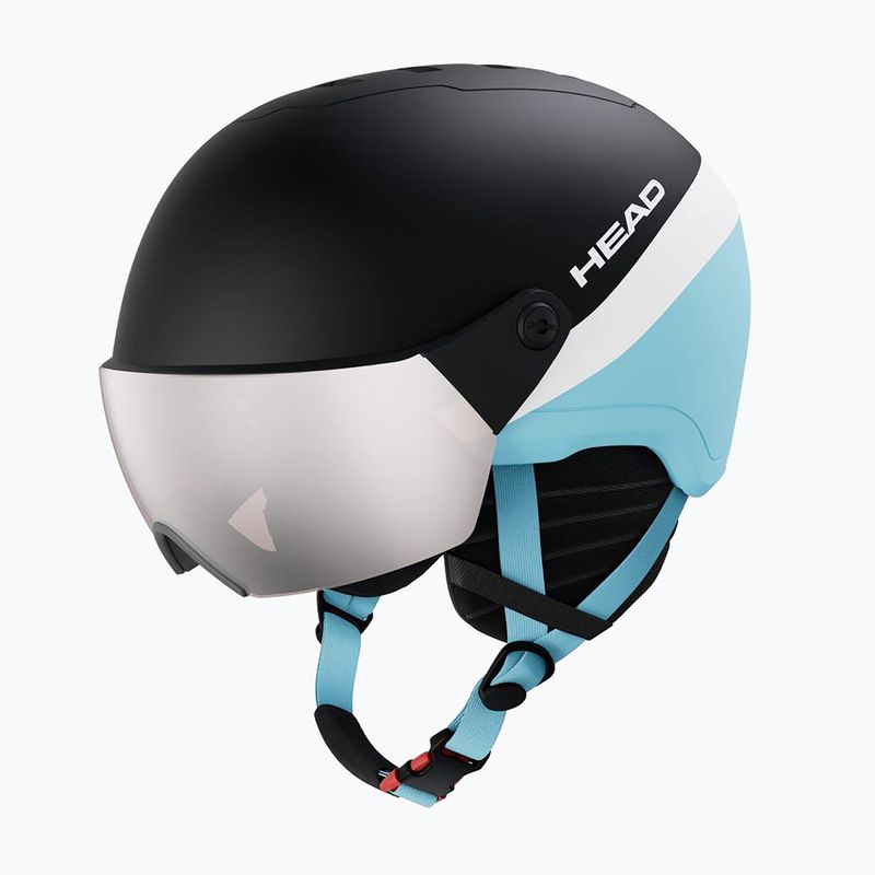Dětská lyžařská helma HEAD Yuki Visor Jr team/siver/red