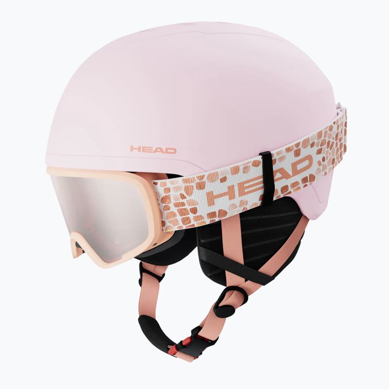 Dětská lyžařská helma HEAD Yuki Set S2 Jr candy/red/peach