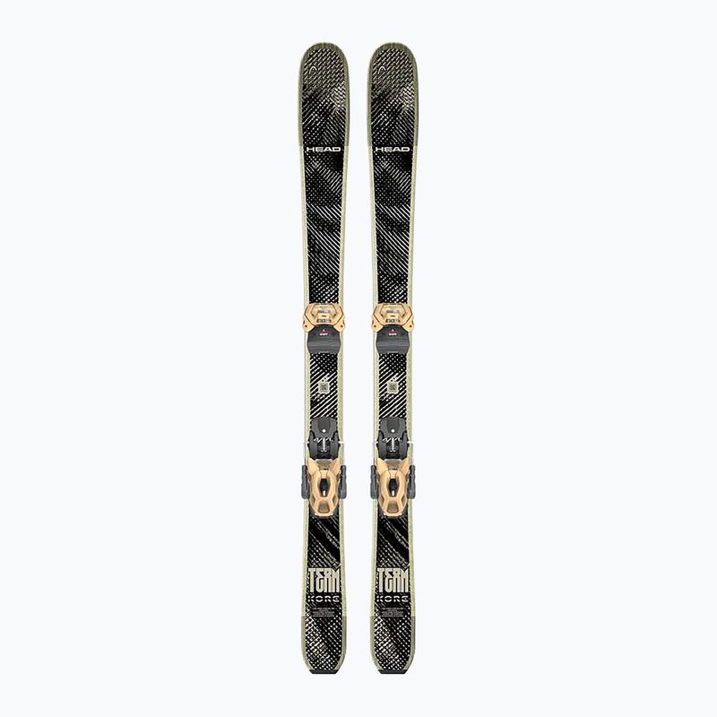 Dětské sjezdové lyže + vázání HEAD Kore Team SW + Attack LYT 11 GW black/beige