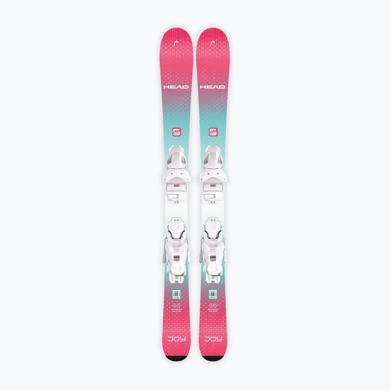 Dětské sjezdové lyže + vázání HEAD Joy Easy JRS + Jrs 7.5 GW CA mint/pink