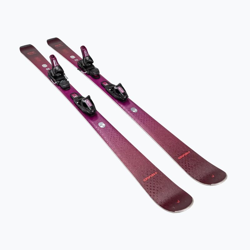 Dámské sjezdové lyže + vázání HEAD e-Total Joy SW SLR BB Joy Pro + Protector SLR 11 GW aubergine/red 3