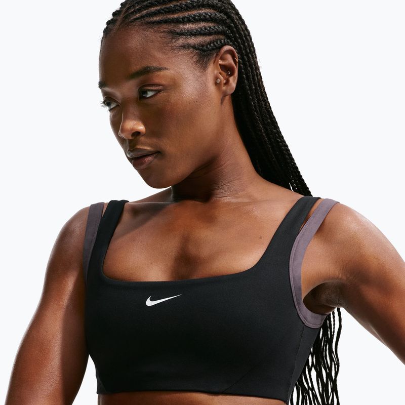 Tréninková podprsenka Nike One Light Support black/thunder grey/white 4