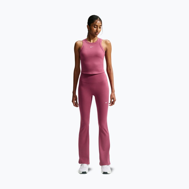 Dámské legíny Nike One High Waisted Flared pink smoke/white 8