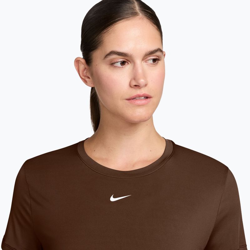 Dámské tričko Nike One Classic Dri-Fit SS cacao wow/white 3