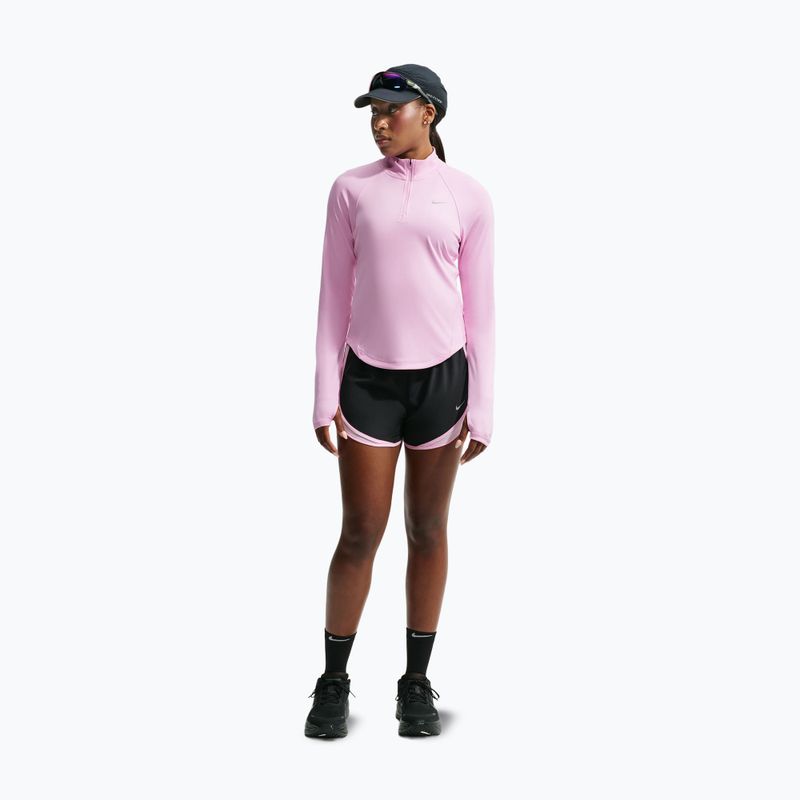 Dámská běžecká mikina Nike Tempo Dri-Fit 1/4 Zip pink rise 2