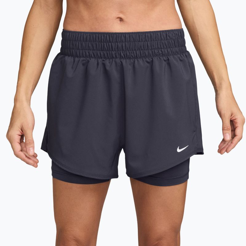 Dámské šortky Nike One Dri-Fit High-Waisted 3" 2In1 gridiron/white