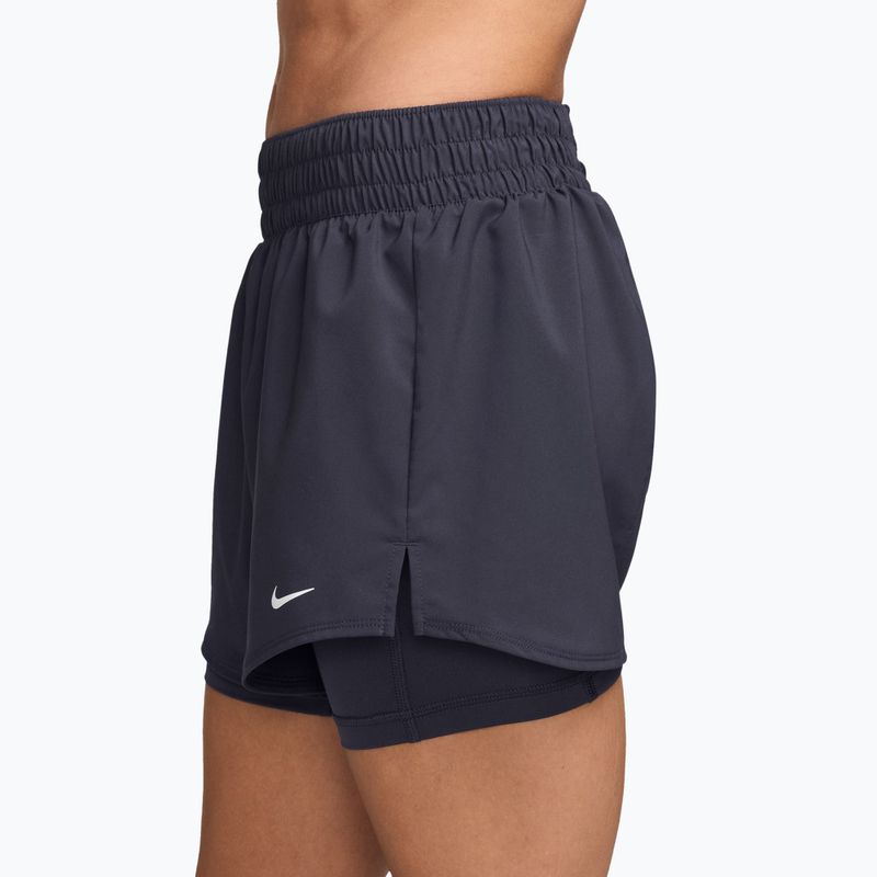 Dámské šortky Nike One Dri-Fit High-Waisted 3" 2In1 gridiron/white 3