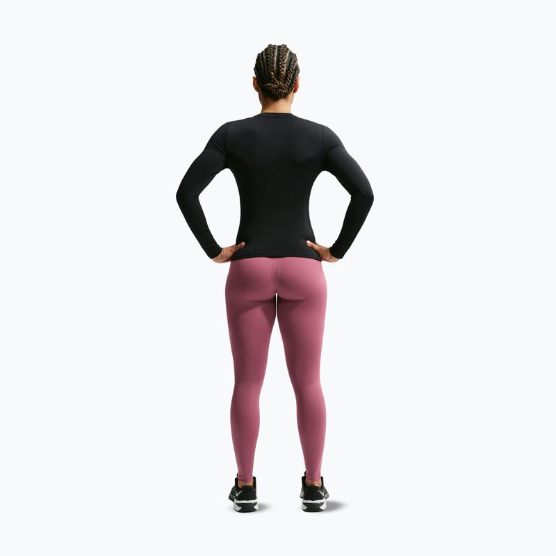 Dámské tréninkové tričko Longsleeve Nike One Fitted black/white 3
