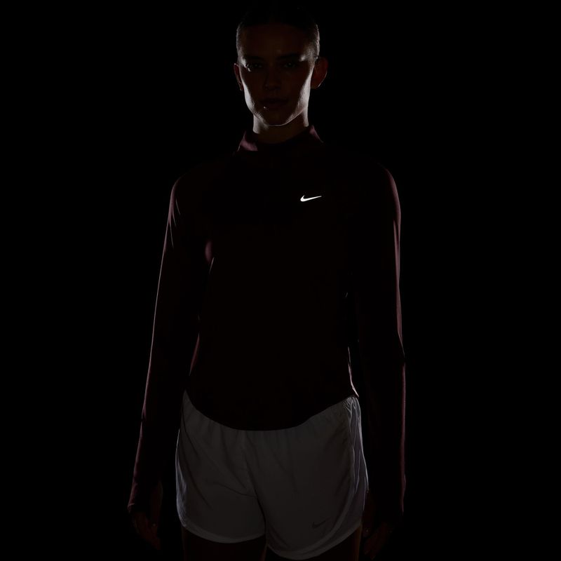 Dámská běžecká mikina Nike Tempo Dri-Fit 1/4 Zip pink smoke 7