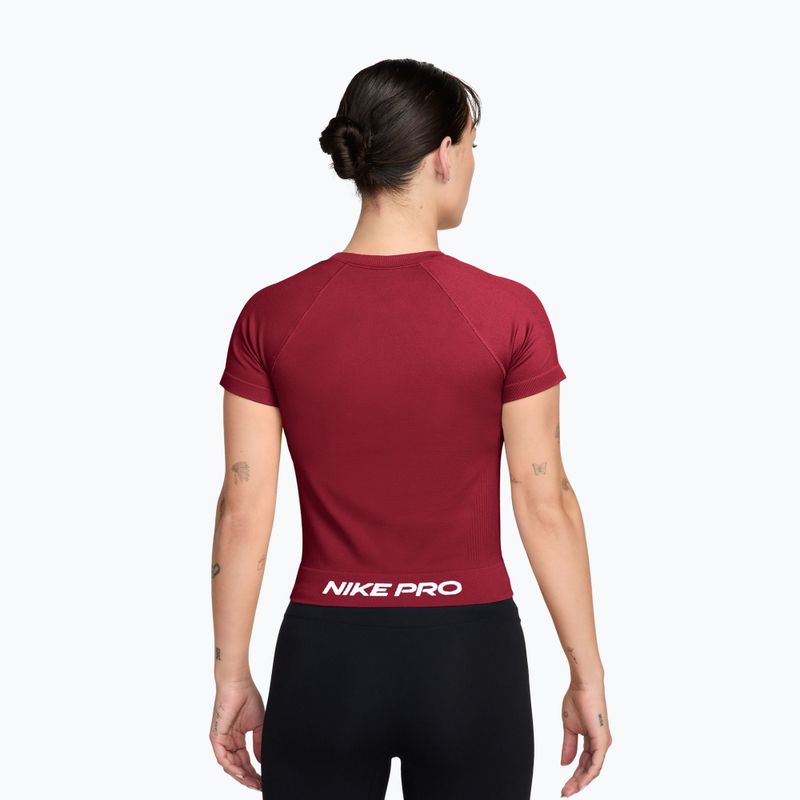 Dámské tréninkové tričko Nike Pro Seamless tough red/white 2