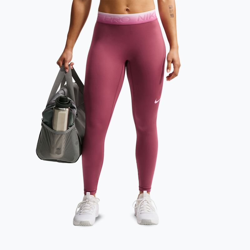 Dámské legíny Nike Pro pink smoke/pink rise