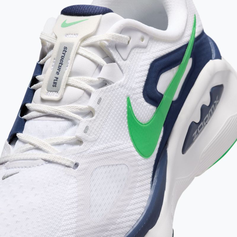 Pánské běžecké boty Nike Structure Plus white/midnight navy/green spark 14