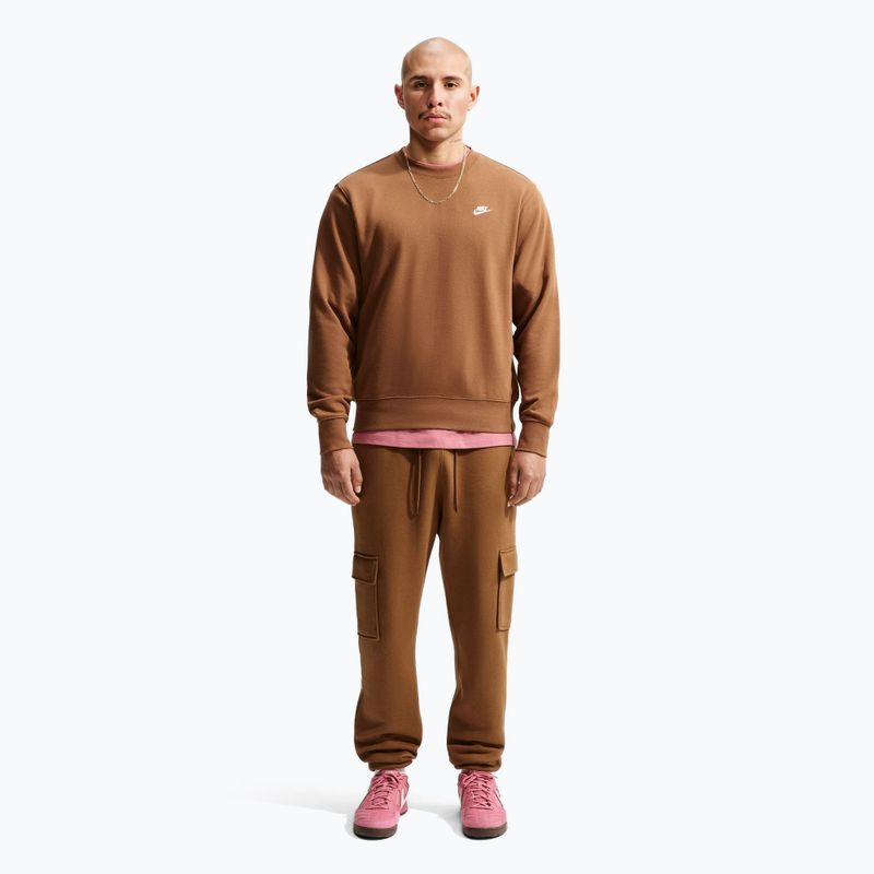 Pánská mikina Nike Club ale brown/white 2